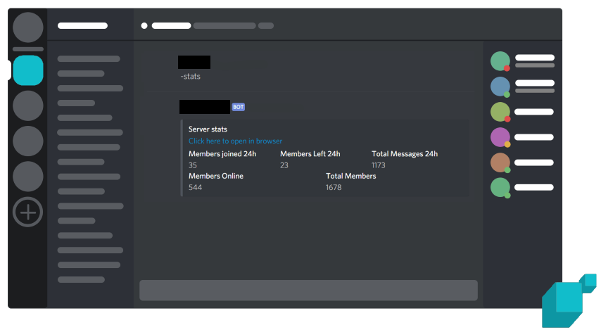 Server statistics example